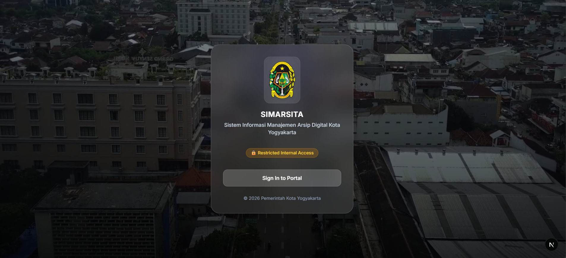 SIMARSITA (Yogyakarta City Digital Archive Management Information System)